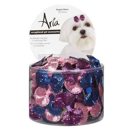 ARIA NORTH Aria North DT5638 99 Sequin Bows Canister 100 Pcs DT5638 99